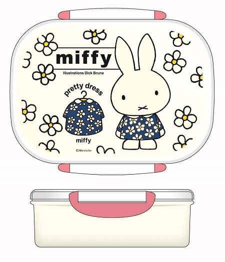 Pretty Dress Miffy ランチボックス スクエア グッズ情報 Dickbruna Jp 日本のミッフィー情報サイト