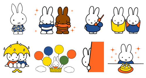 LINE スタンプショップでミッフィーのスタンプ販売開始