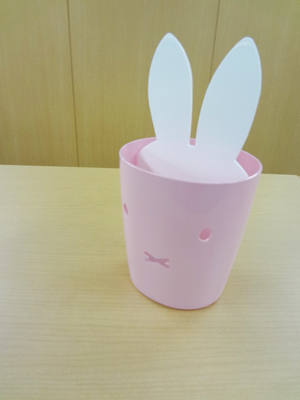 白いおみみが便利です