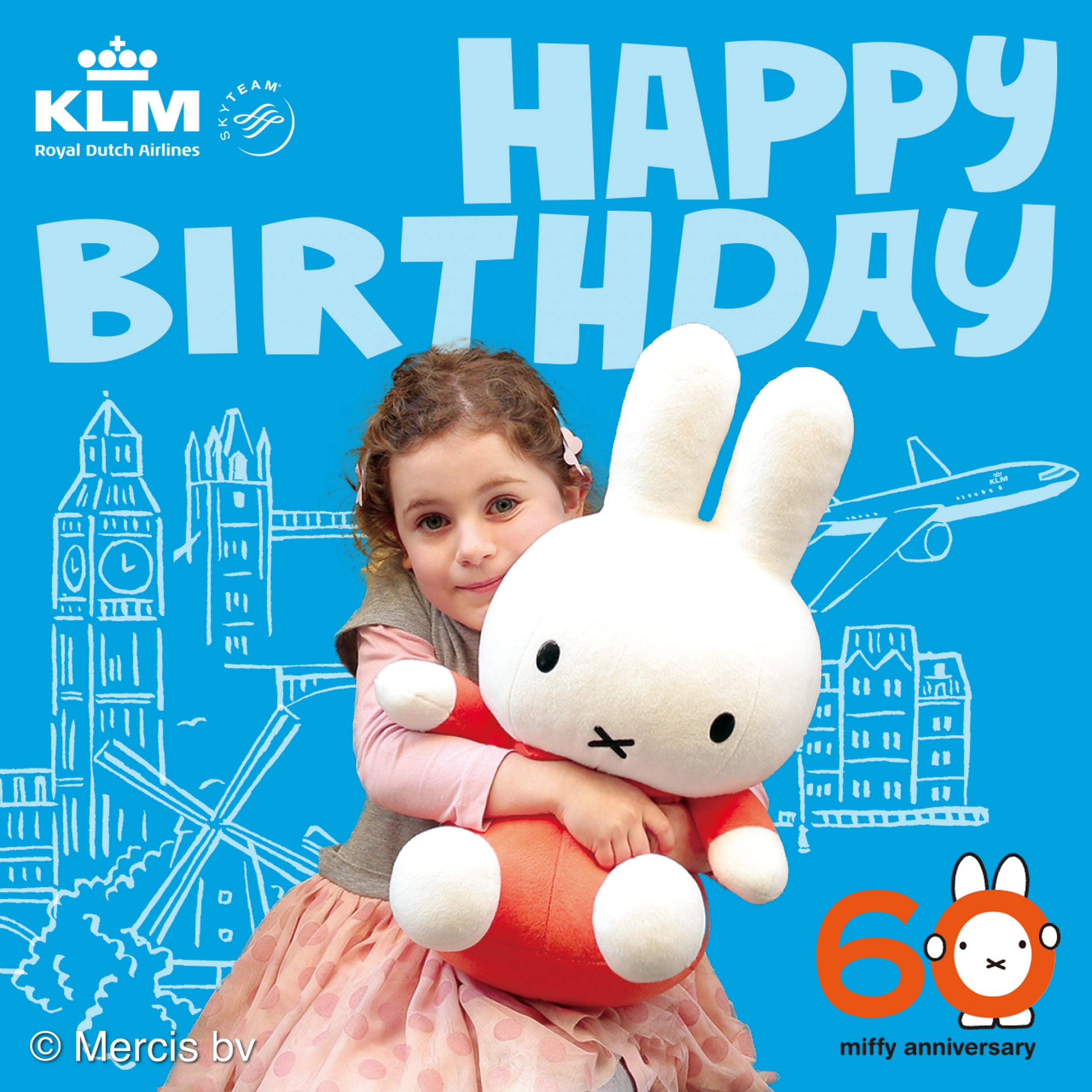 ＫＬＭオランダ航空「ミッフィー誕生60周年記念キャンペーン」開催
