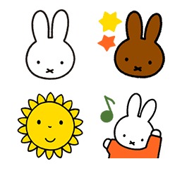 LINE 「ミッフィー 絵文字」リリース