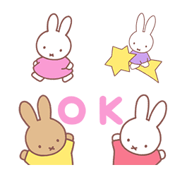 LINE 「ミッフィー 絵文字（パステル）」リリース
