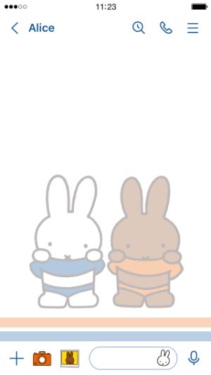LINE着せ替え_ミッフィー＆メラニー