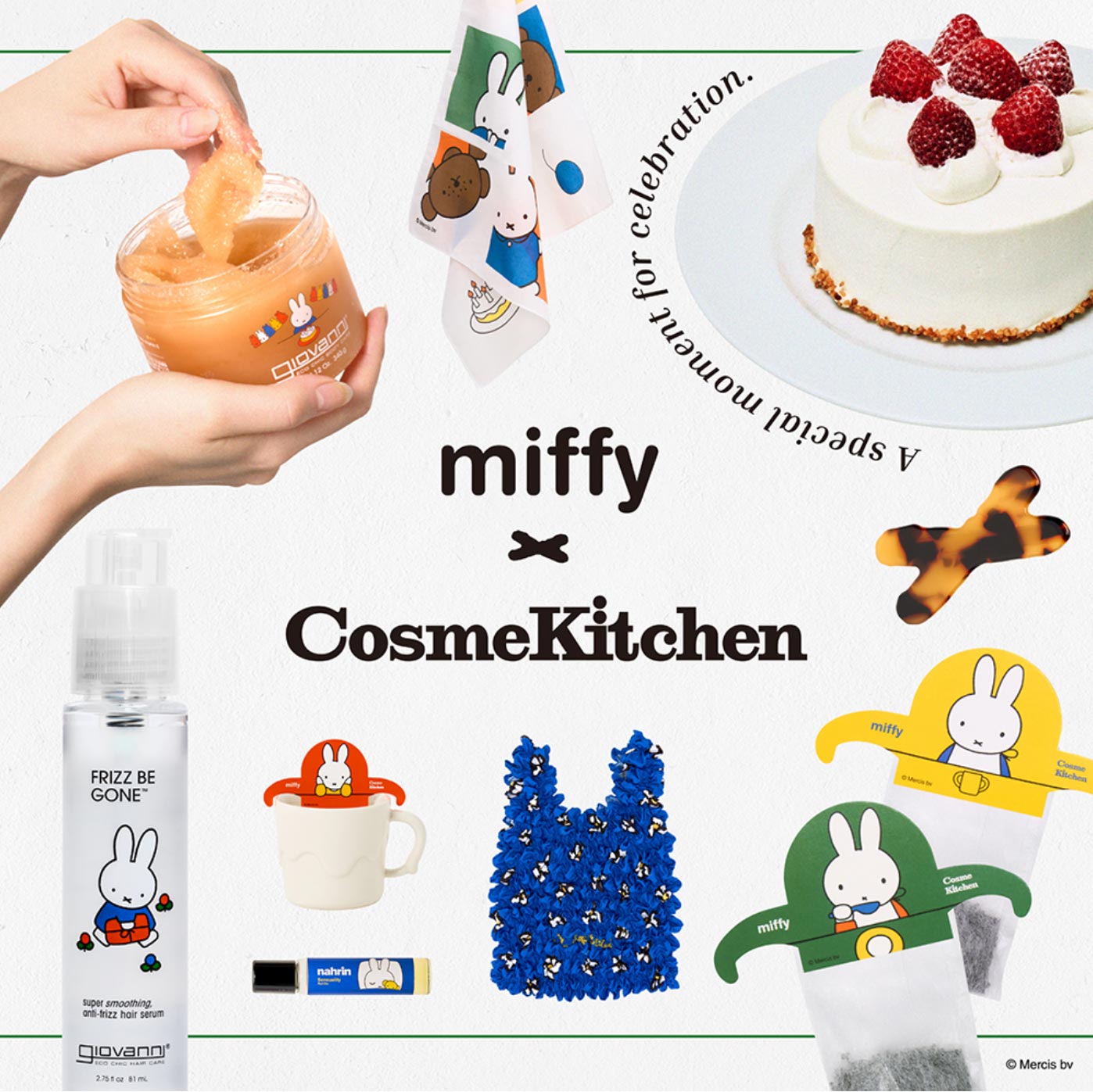 「miffy × Cosme Kitchen 」コスメキッチンとミッフィーのコラボ第2弾登場