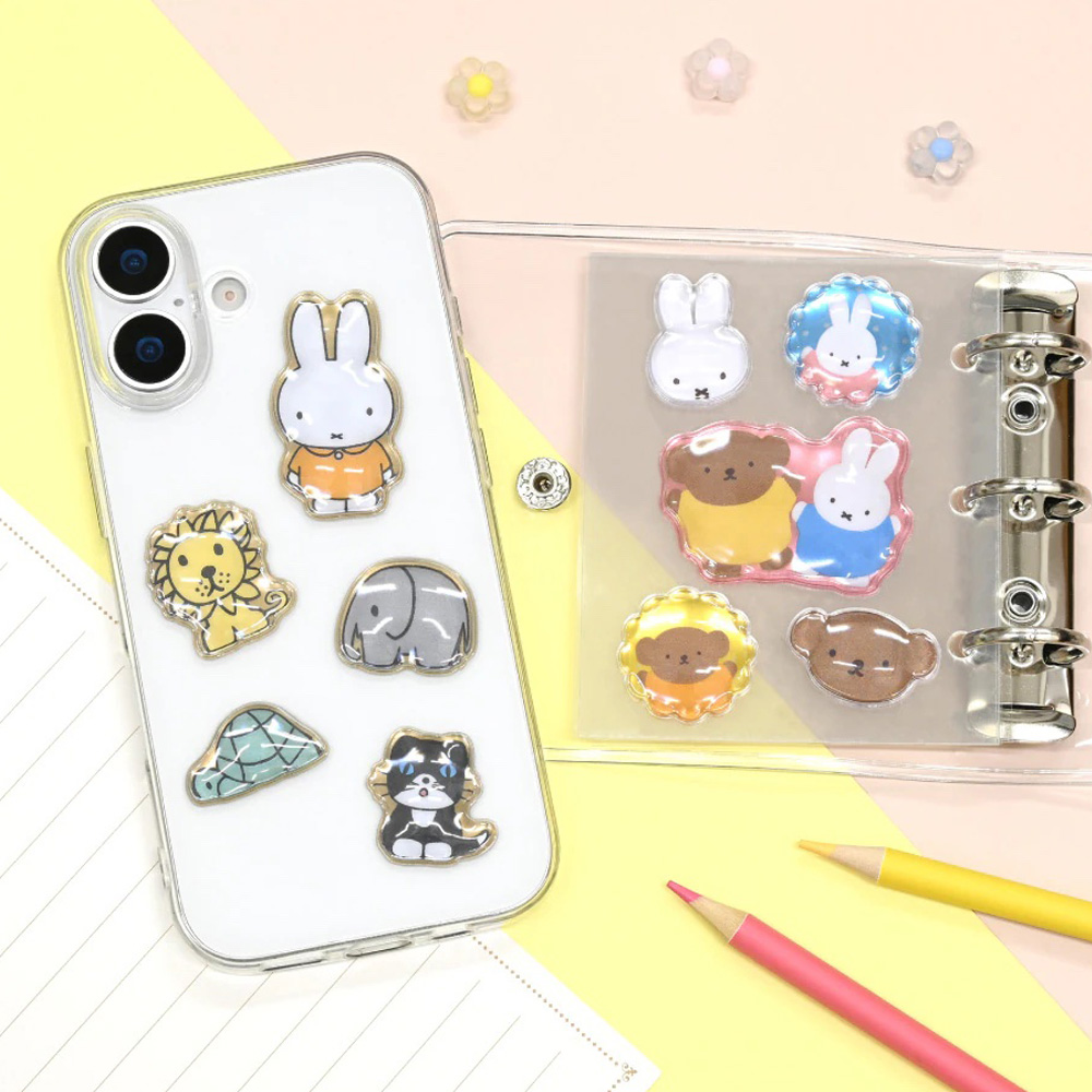 モバイルアクセサリー bubble pop ステッカー ミッフィー ボリス アニマル グルマンディーズ