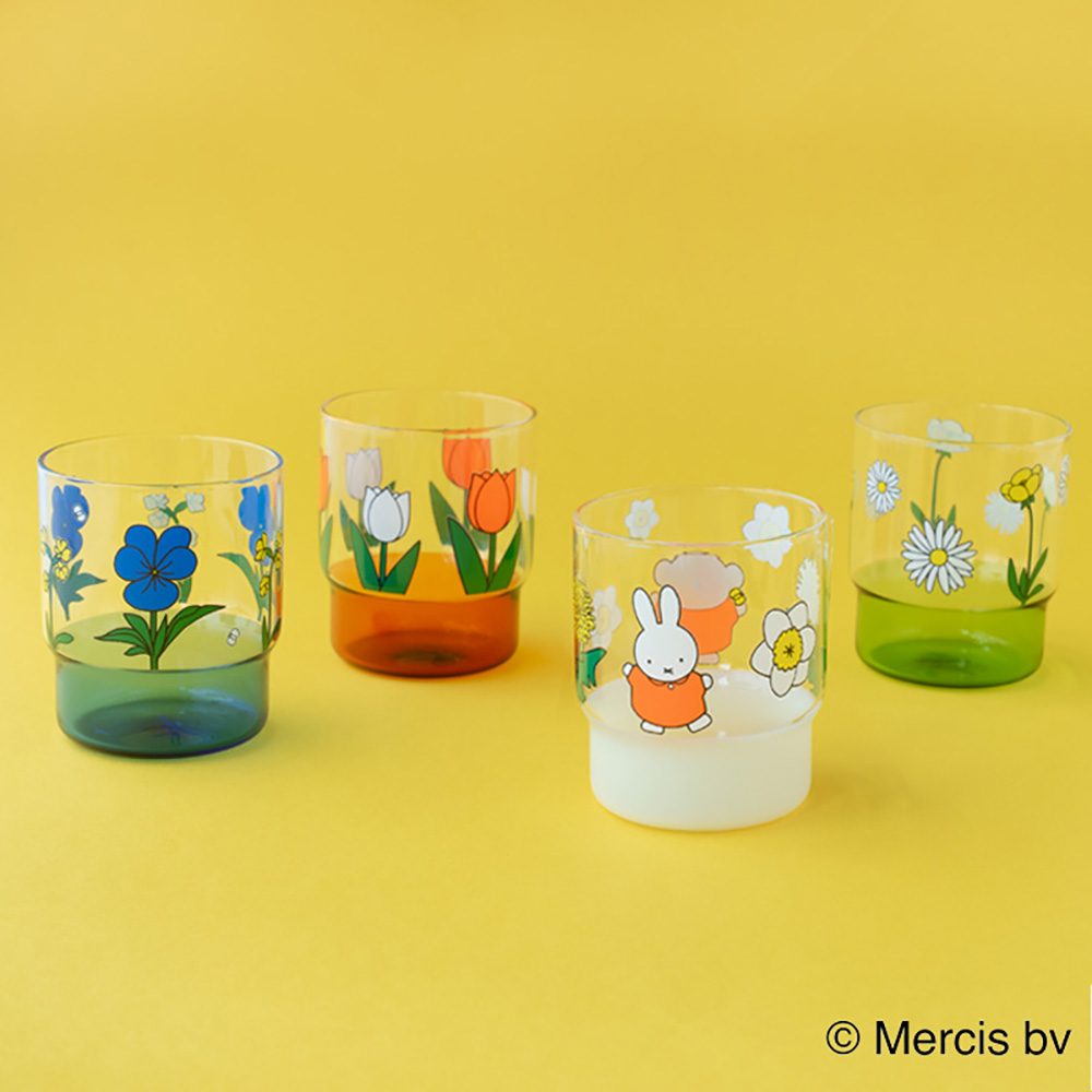 flower stacking cup　スタッキング　カップ　ミッフィー　花　村上美術　amabro