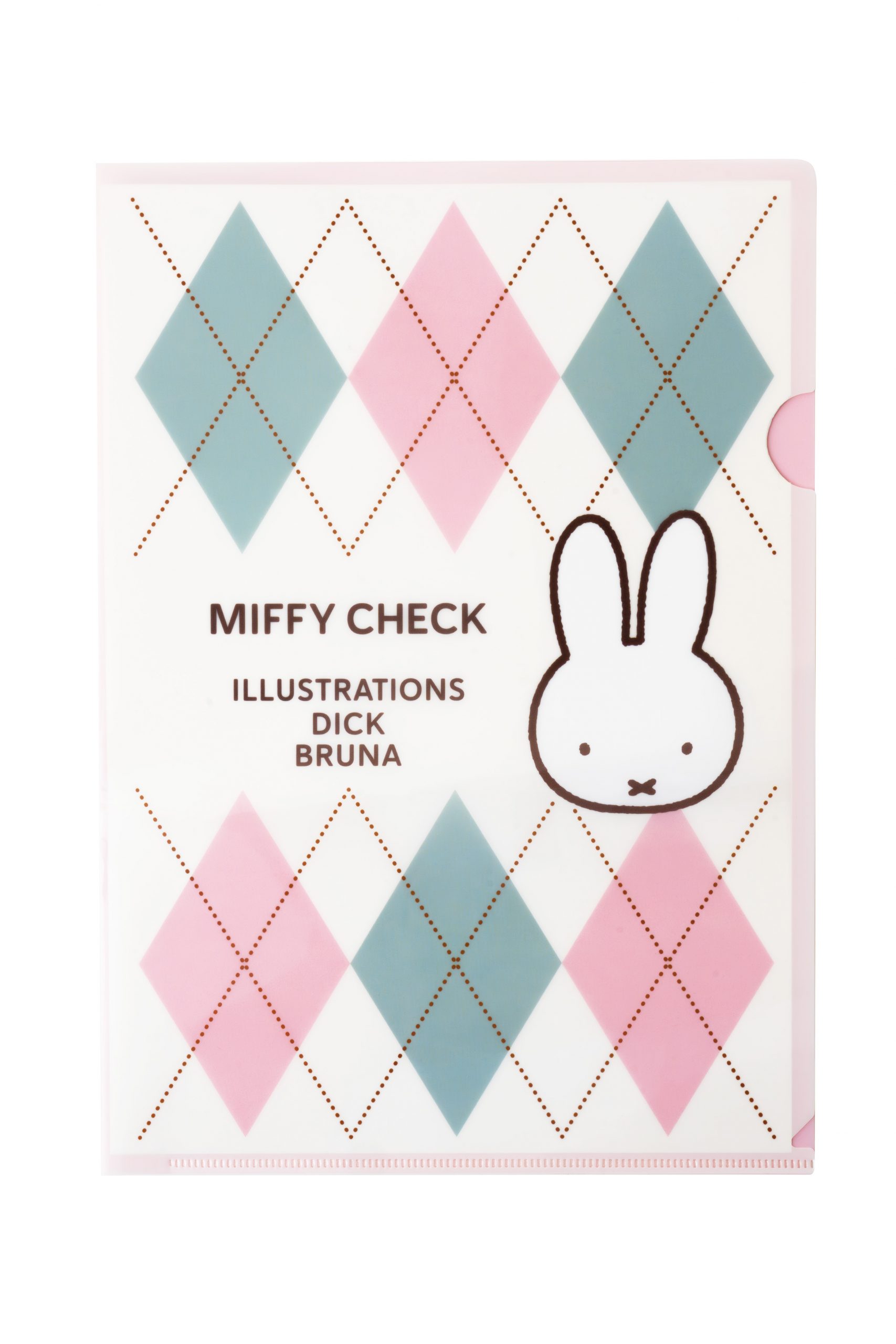 MIFFY CHECK インデックス付箋、クリアファイル（スクエア