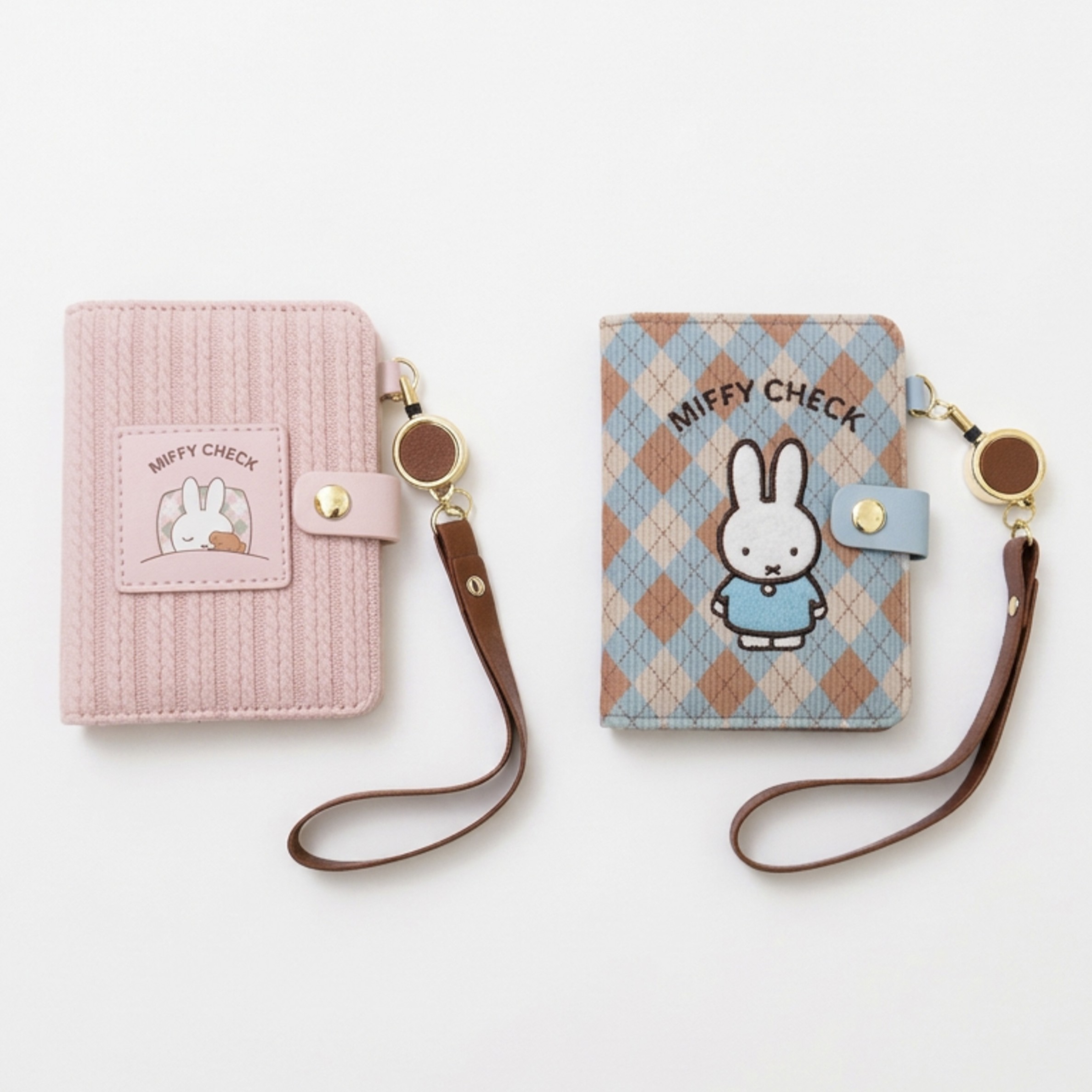 MIFFY CHECK ミッフィー　クツワ　パスケース