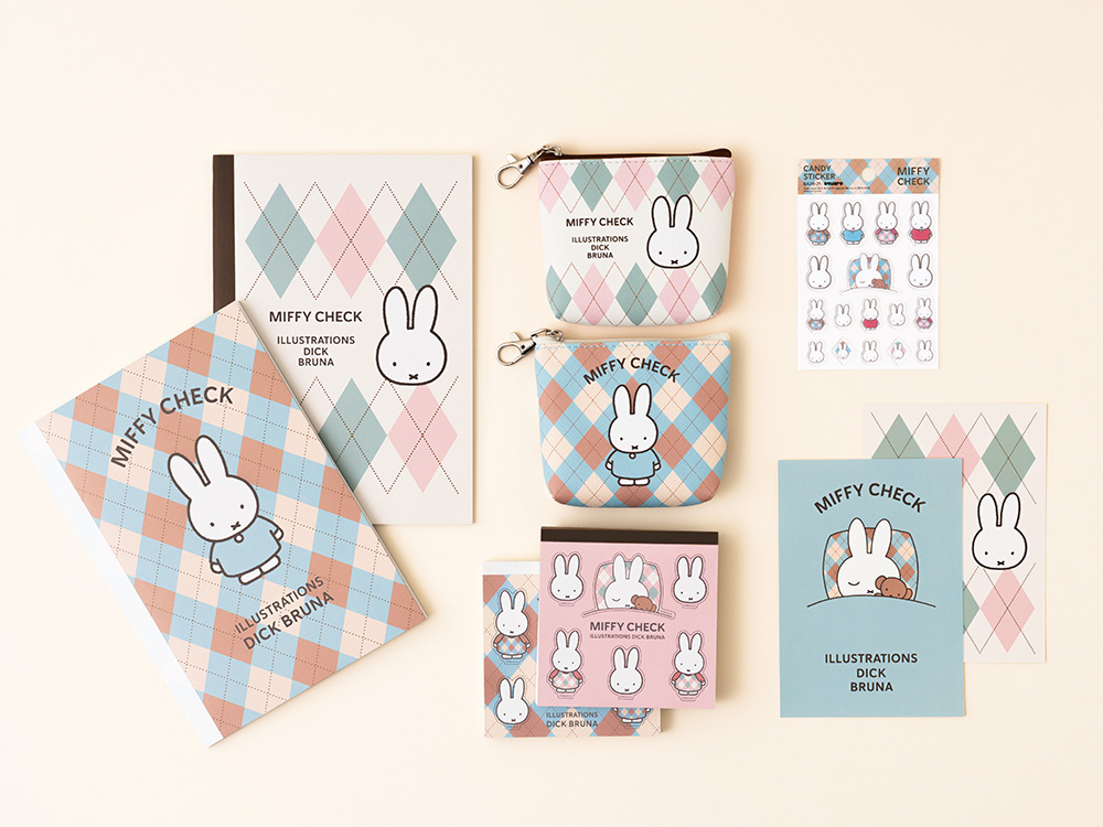 MIFFY CHECK ステーショナリー（スクエア）