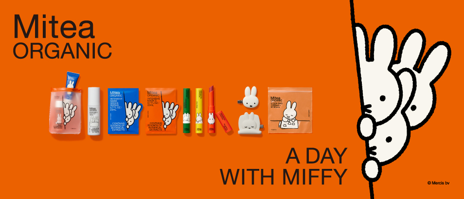 コスメキッチンプロデュースのスキンケアブランド「Mitea ORGANIC」より、miffyとのコラボレーションコレクション第2弾登場