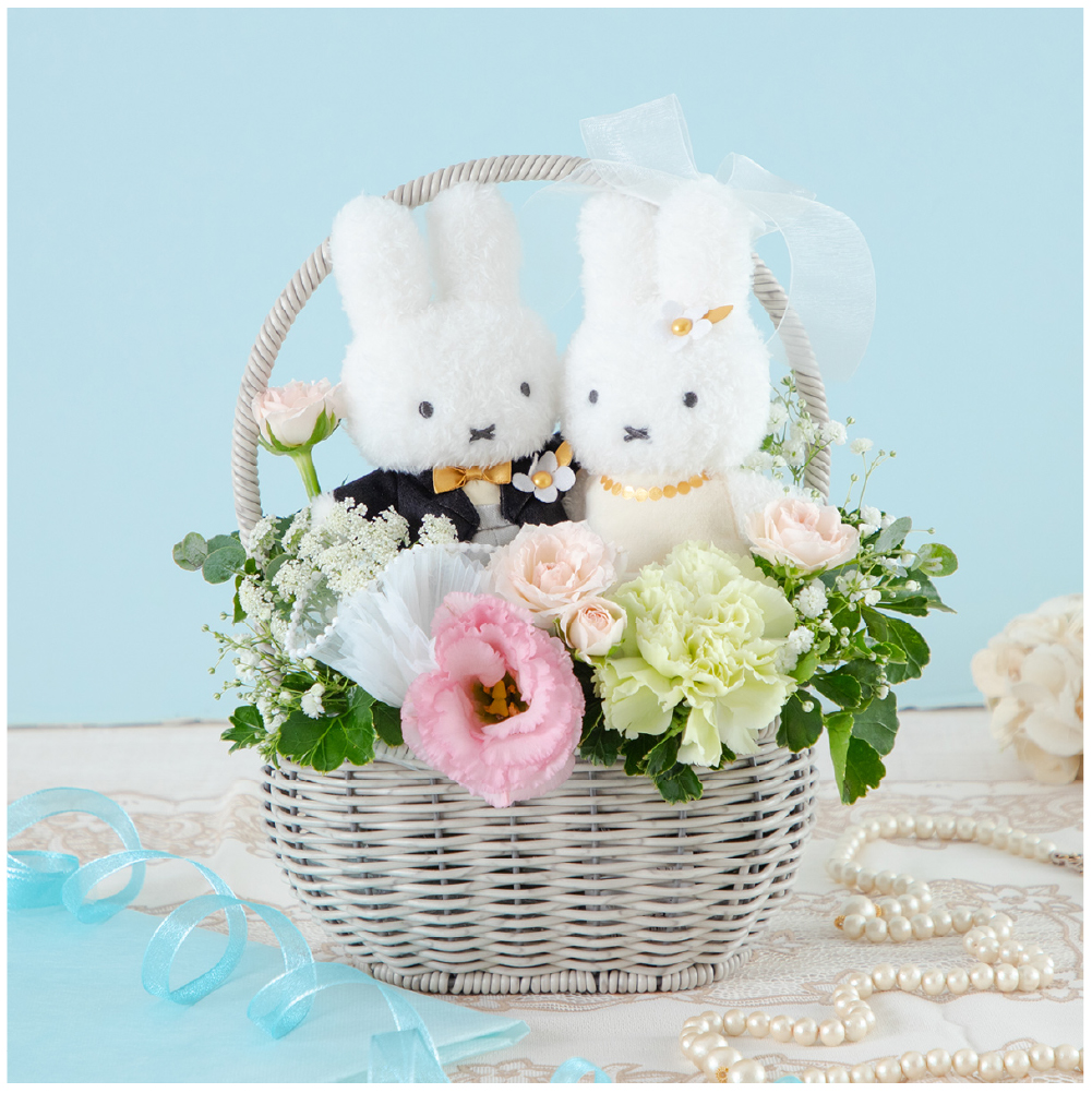 flower miffy ベネリック　マスコット　ミッフィー　フラワーアレンジ